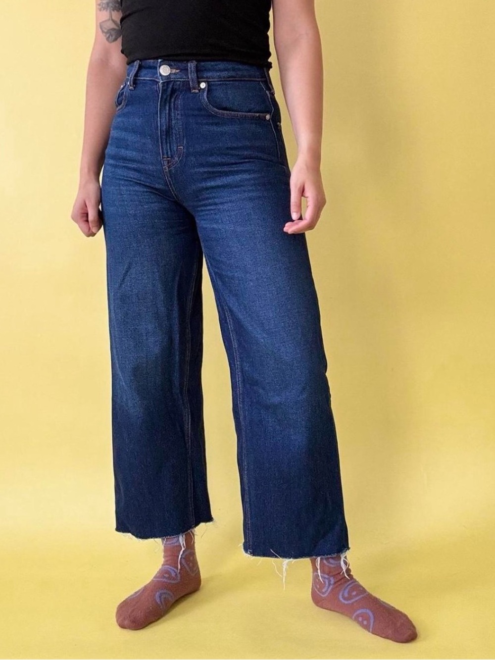 Frank and Oak Wide Leg Jeans